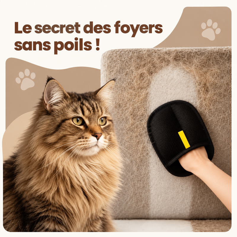 ElyClean™ – Gant attrape-poils réutilisable