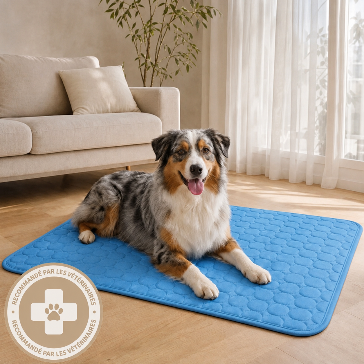 Elyvenza™ FrostPaw™ – Tapis rafraîchissant pour chien