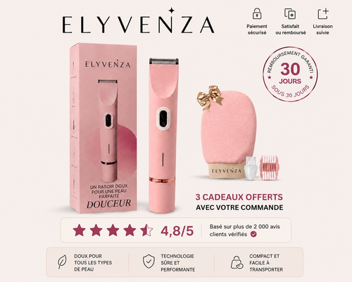 Elyvenza – Rasoir Douceur 2-en-1